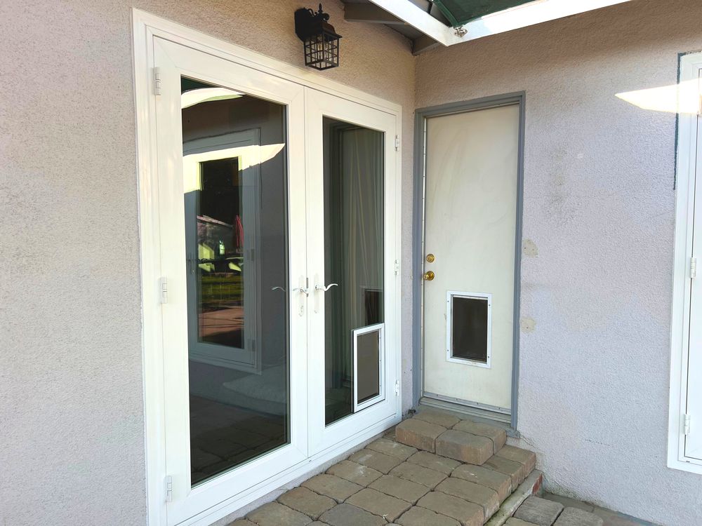 French Doors with Pet Door Installation in Bakersfield, CA Projects