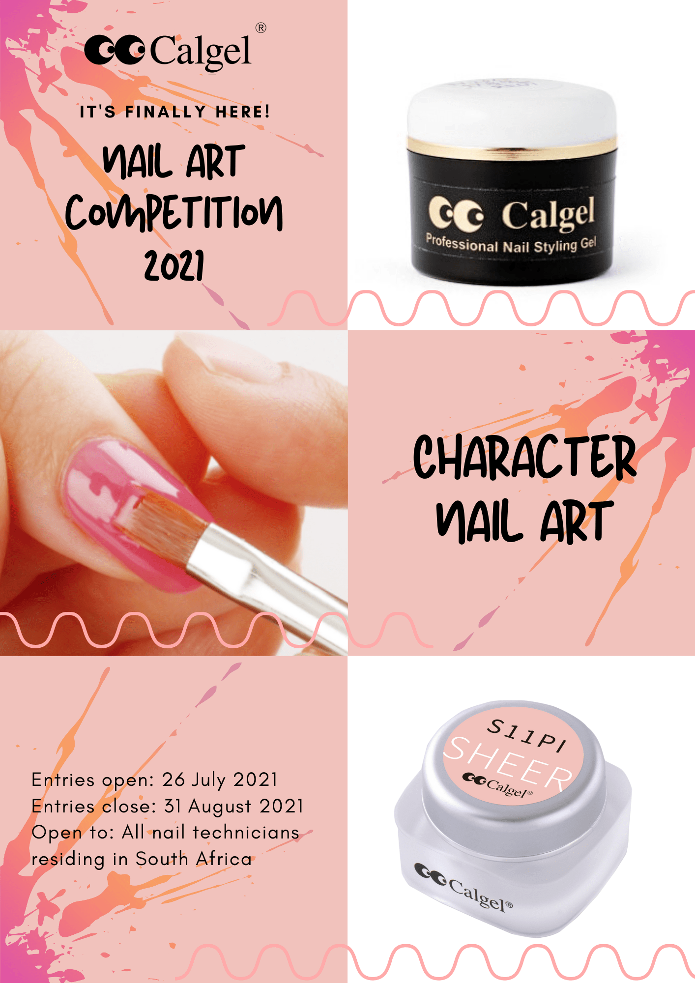 Calgel annual nail art competition 2021 CalMo