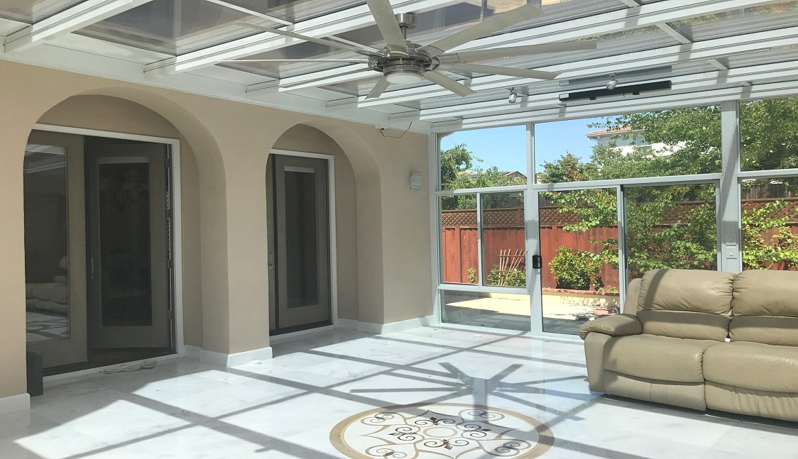 Glass Roof Installation Service San Ramon, CA California Sunrooms