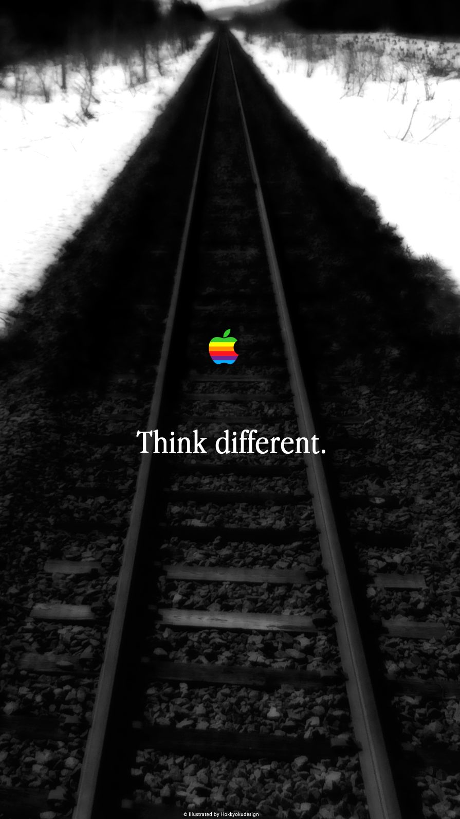 iPhone / Android用壁紙「Think different. 2016 7」 Think different