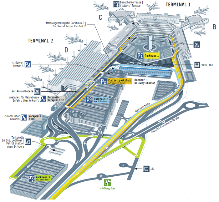 Flughafen Köln Karte Cum ajung de la aeroportul Köln la Bonn și Köln Calatorii Independente
