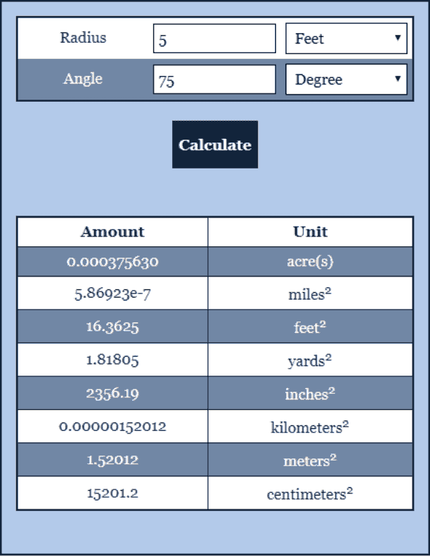 Circle Calculator Choose a Circle Calculator