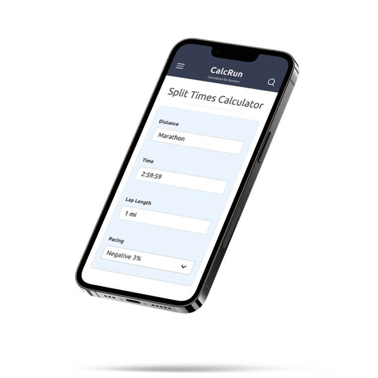 Running Split Times Calculator Marathon Negative Split Calculator
