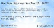 How Many Months Until 2023 T2023H
