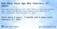 How Many Days Until February 4 2023 W2023C