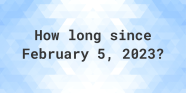 How Many Days Until February 6 2023 T2023H