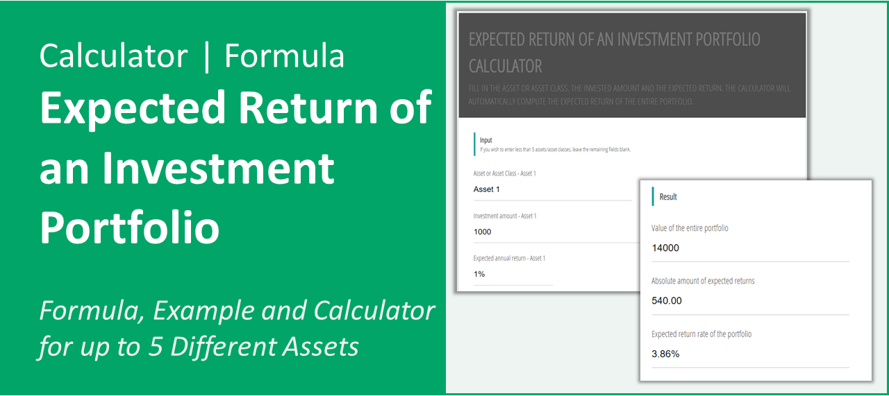 Expected Return of a Portfolio Formula, Calculator, Example