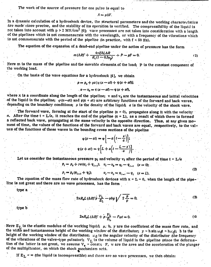 Hydraulic Shock Calculation