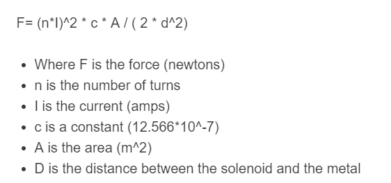 Solenoid Force Calculator Calculator Academy