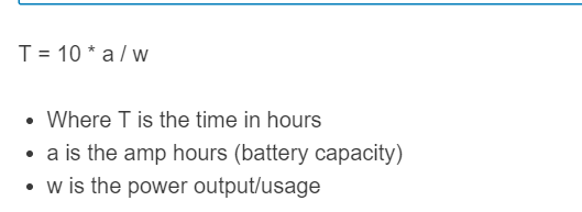 Battery Run Time Calculator Calculator Academy
