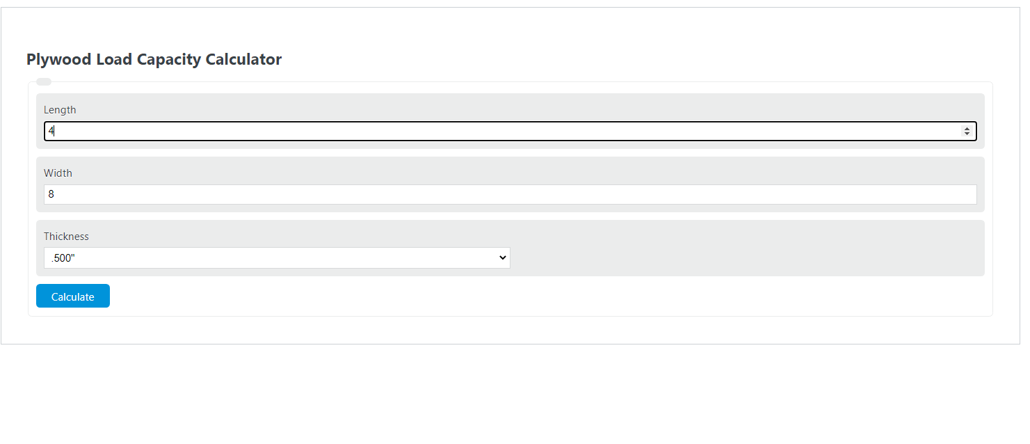 Plywood Load Capacity Calculator Calculator Academy