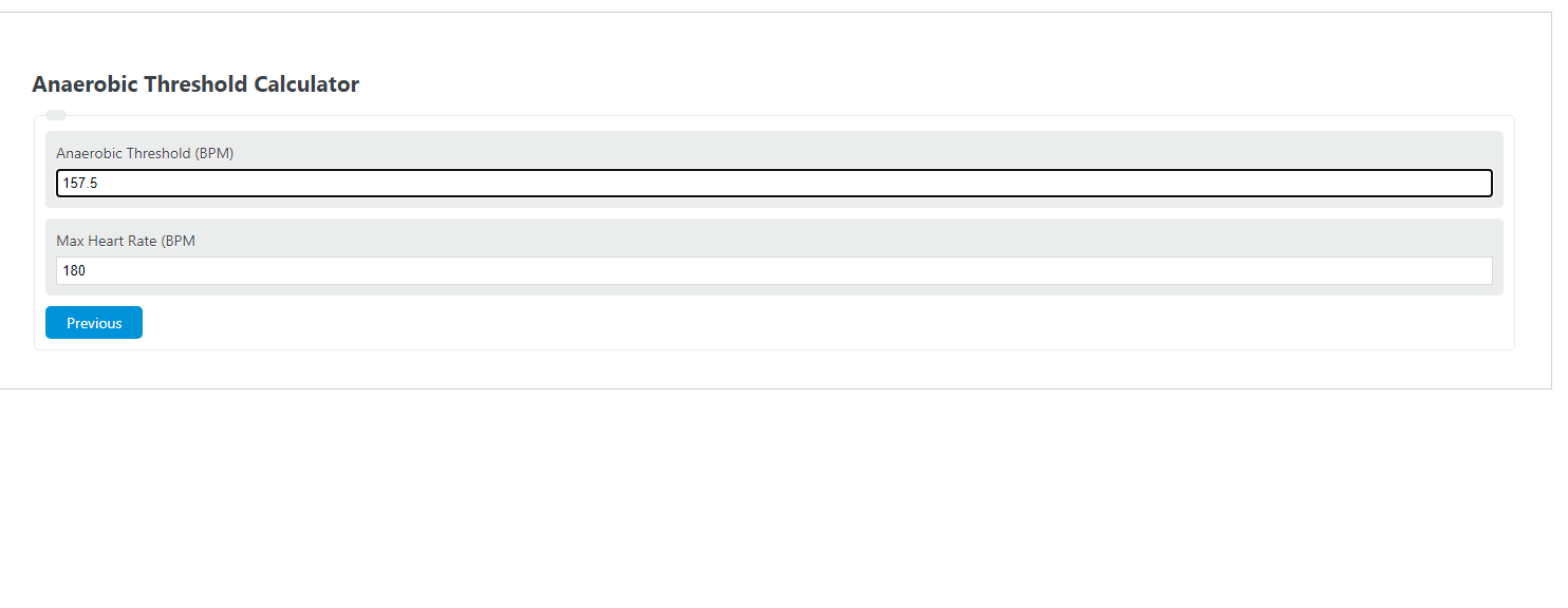 Anaerobic Threshold Calculator Calculator Academy