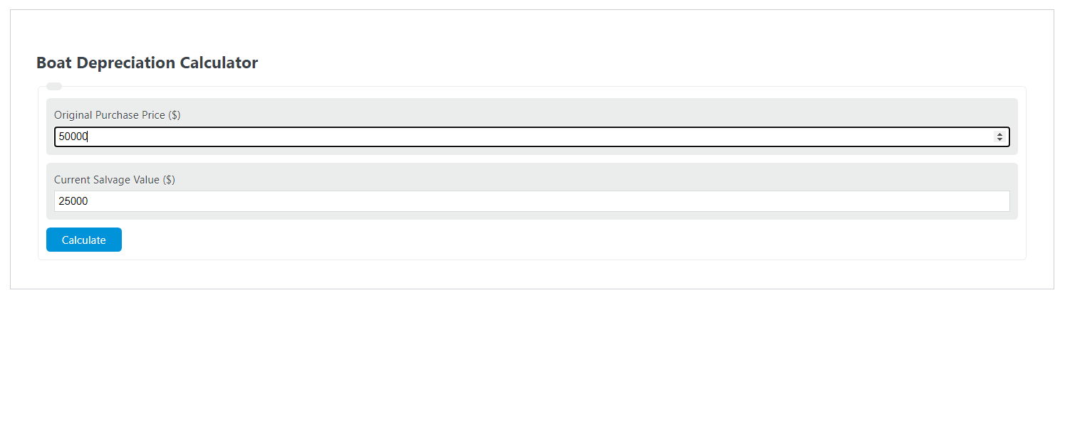 Boat Depreciation Calculator Calculator Academy