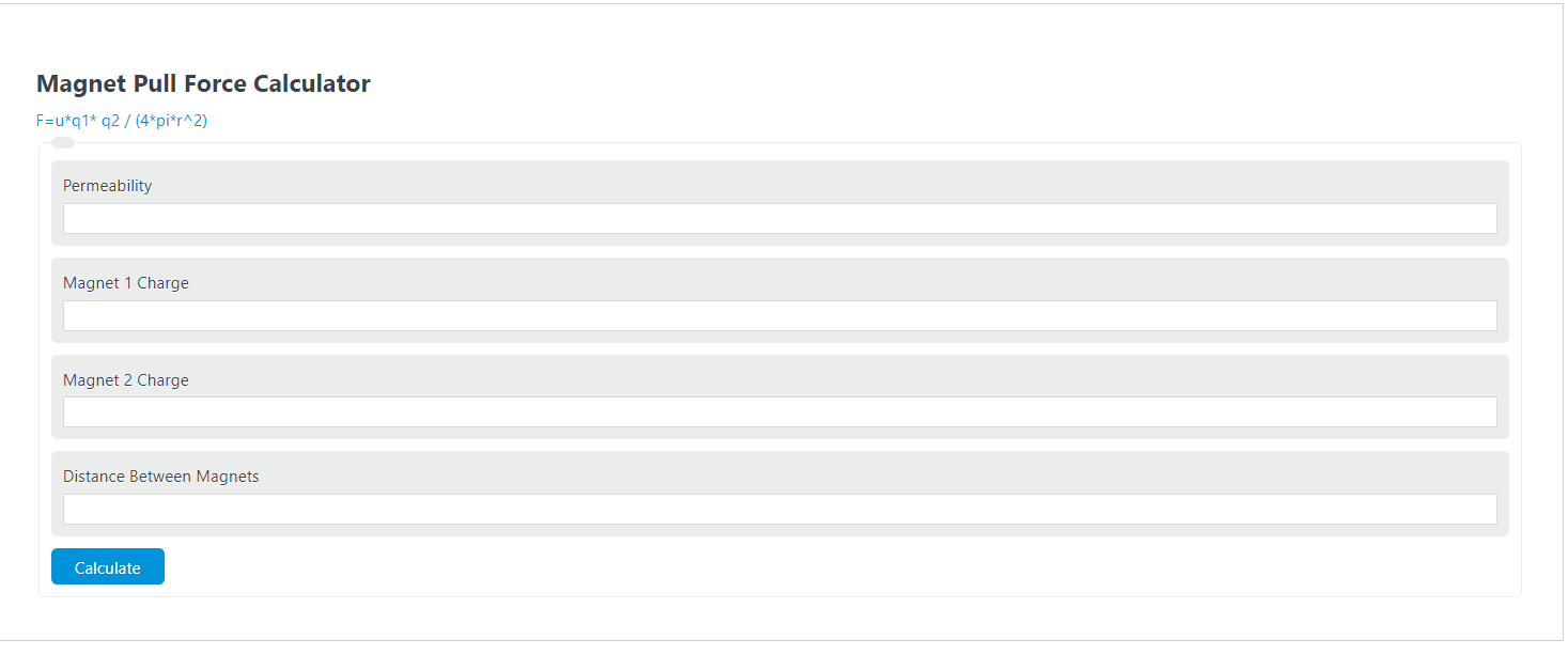 Pull Force Calculator Calculator Academy