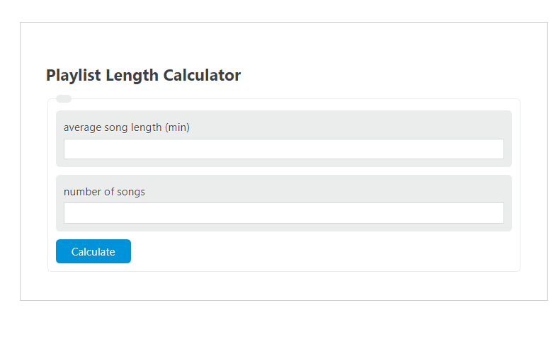 Playlist Length Calculator Calculator Academy