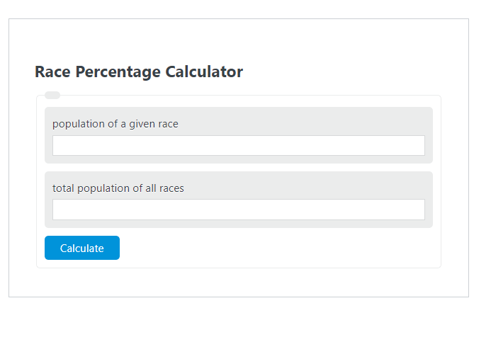 Race Percentage Calculator Calculator Academy