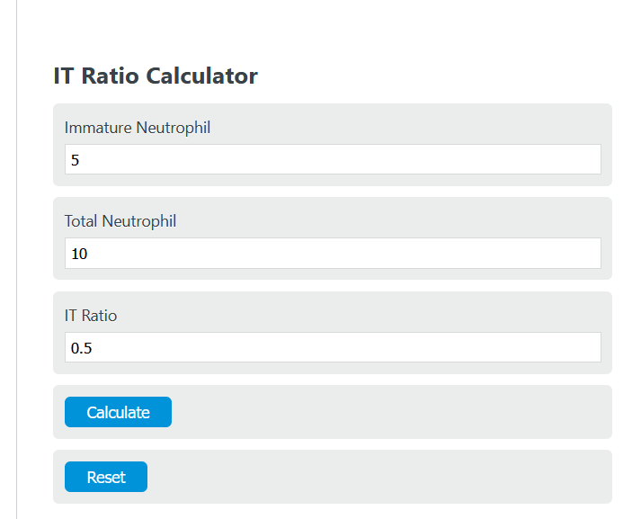 IT Ratio Calculator Calculator Academy