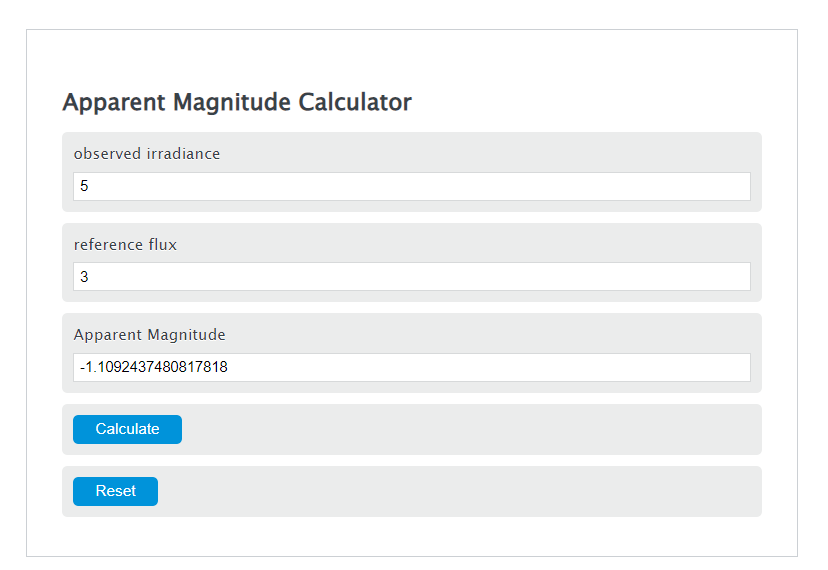 Apparent Magnitude Calculator Calculator Academy