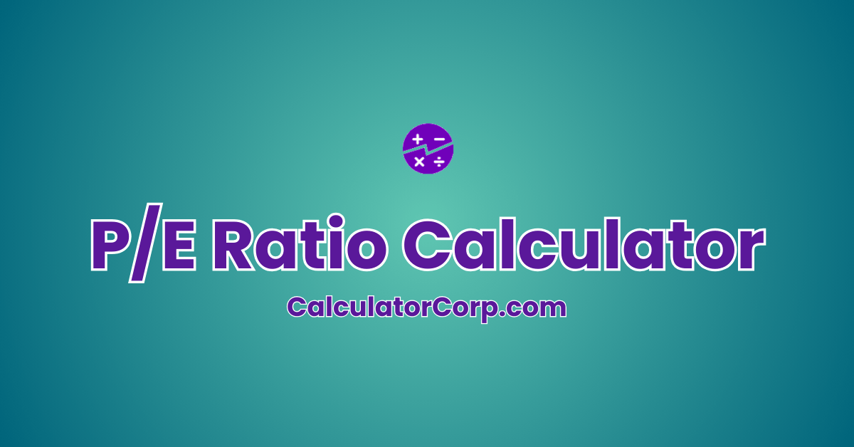 P/E Ratio Calculator