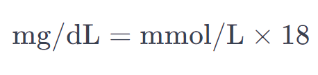 Mmol/L To Mg/dl Calculator Tables | Convert Blood Glucose
