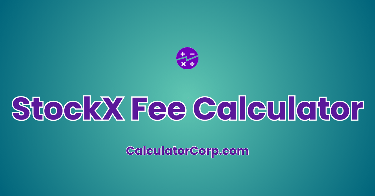 StockX Fee Calculator Get Breakdown Of Costs And Profits