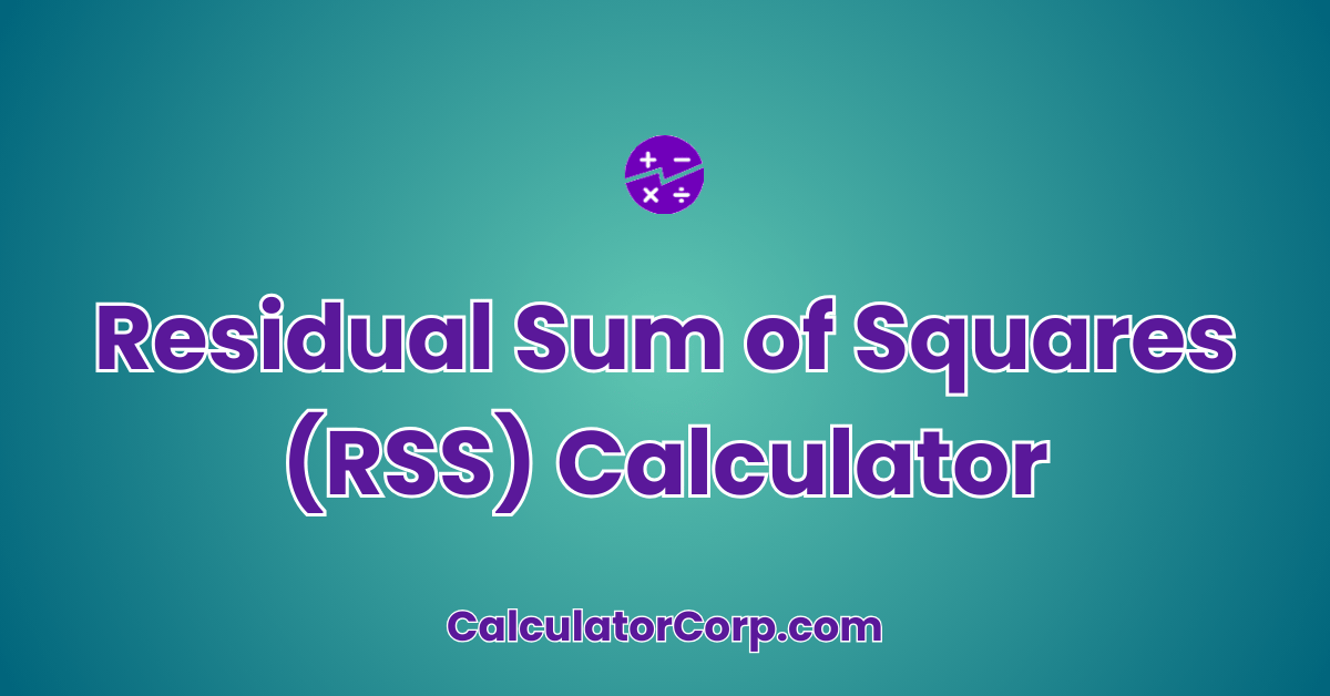 Residual Sum Of Squares (RSS) Calculator