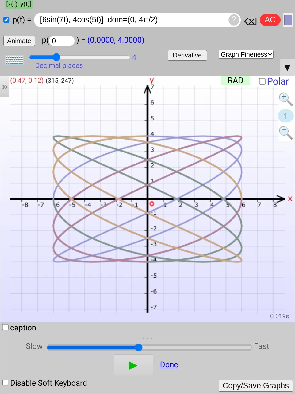 Parametric Curve Grapher Cartesian & Polar Animated Graphs