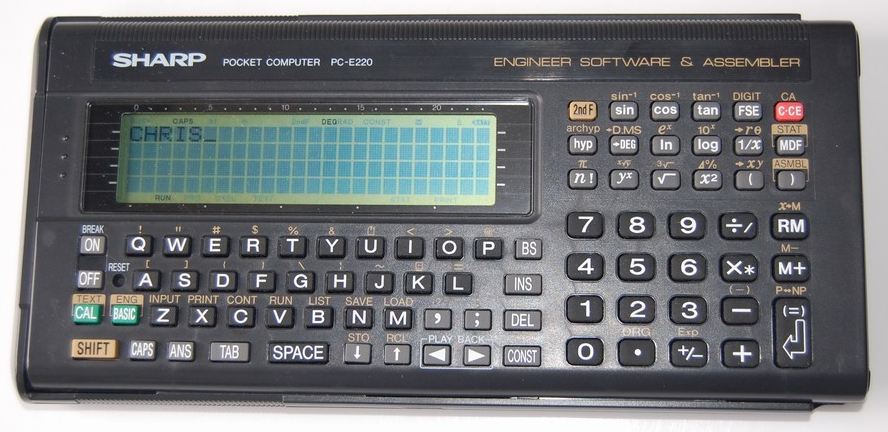 Sharp PCE220 A collection of programmable and nonprogrammable