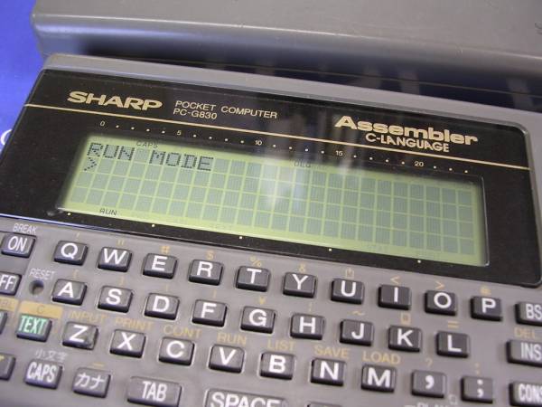 Sharp PCG830 A collection of programmable and nonprogrammable