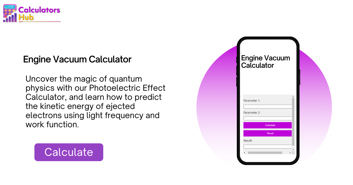 Engine Vacuum Calculator Online CalculatorsHub