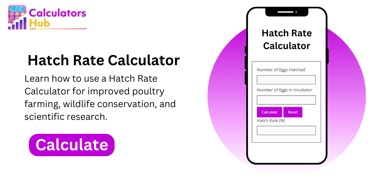 Hatch Rate Calculator From Egg to Chick