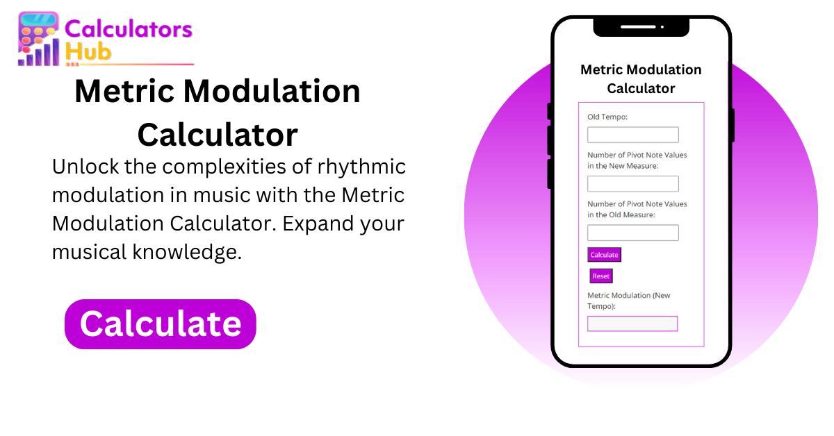 Metric Modulation Calculator Exploring Rhythmic Diversity
