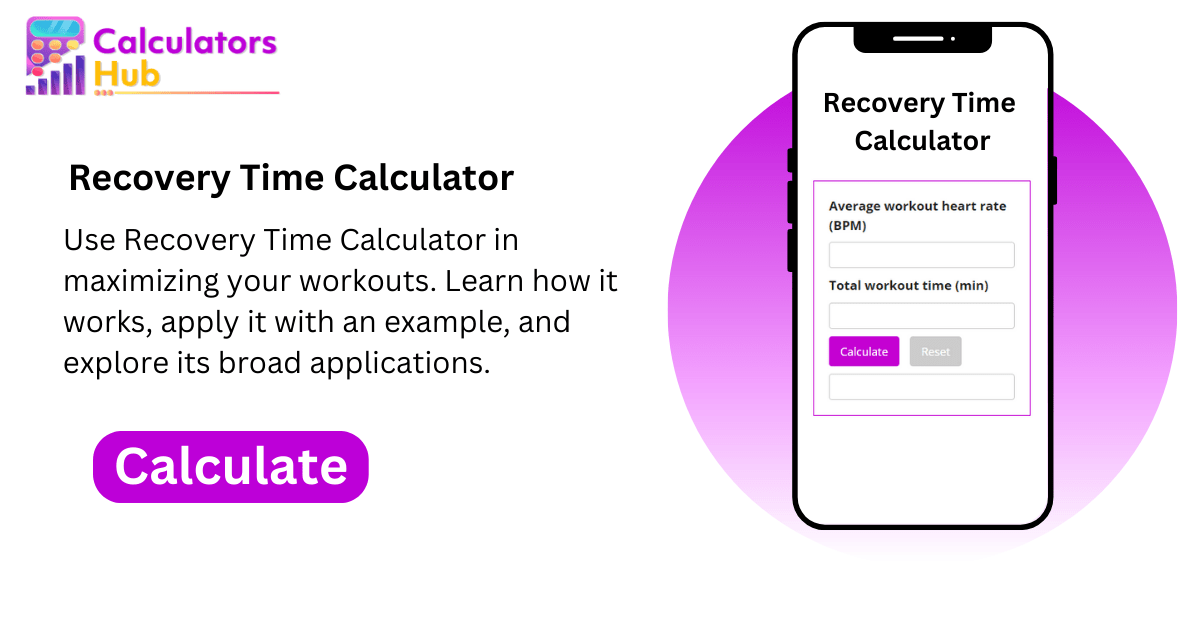 Recovery Time Calculator Plan Your Rest