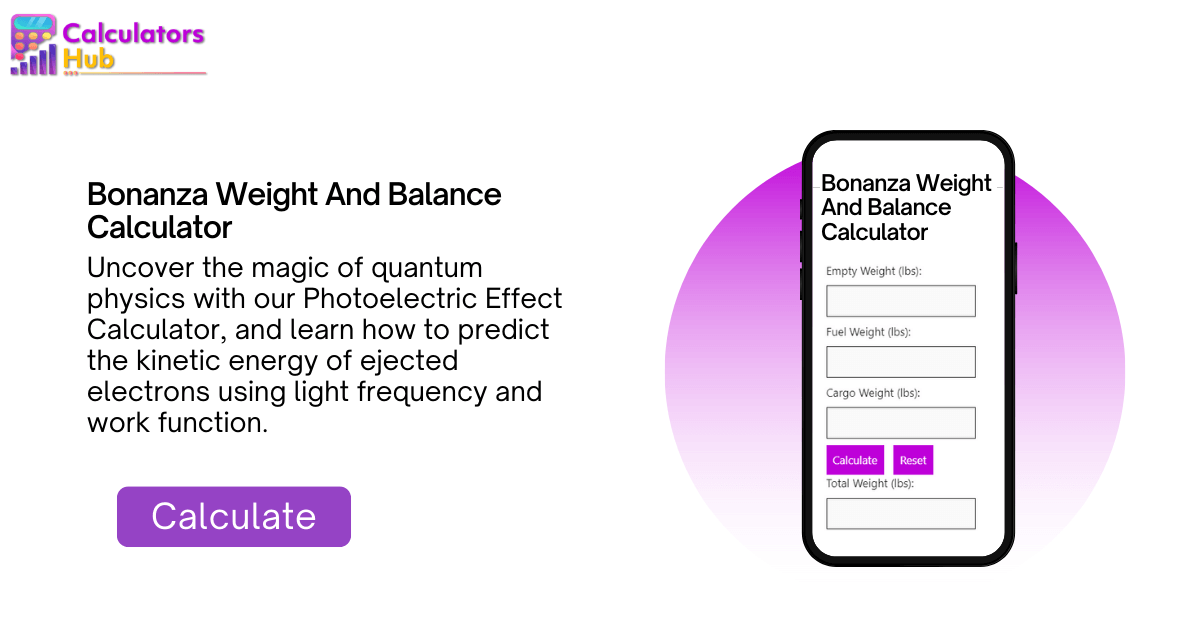 Bonanza Weight And Balance Calculator CalculatorsHub