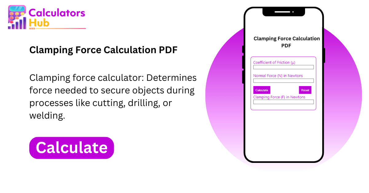 Clamping Force Calculator Online