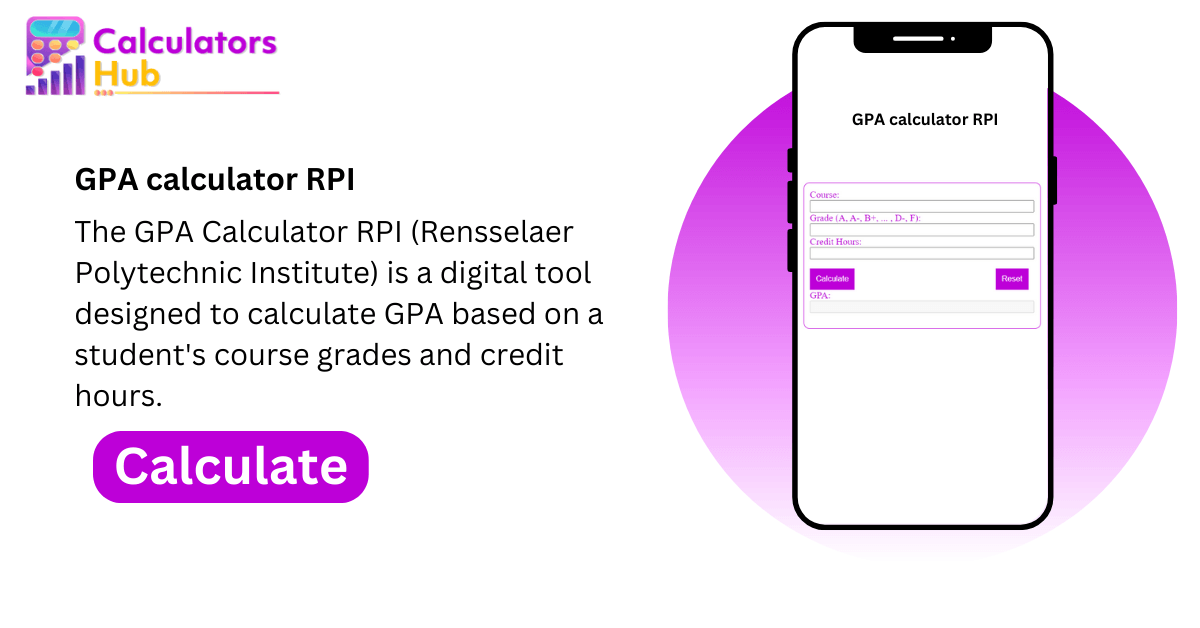 GPA Calculator RPI Online