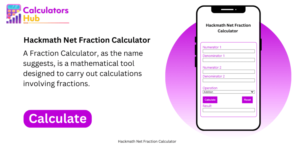 Hackmath Net Fraction Calculator Online