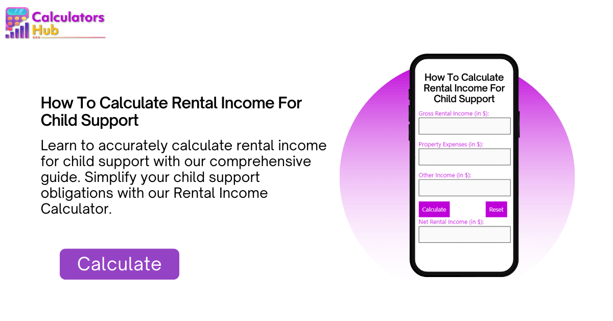 Rental Calculator Online For Child Support