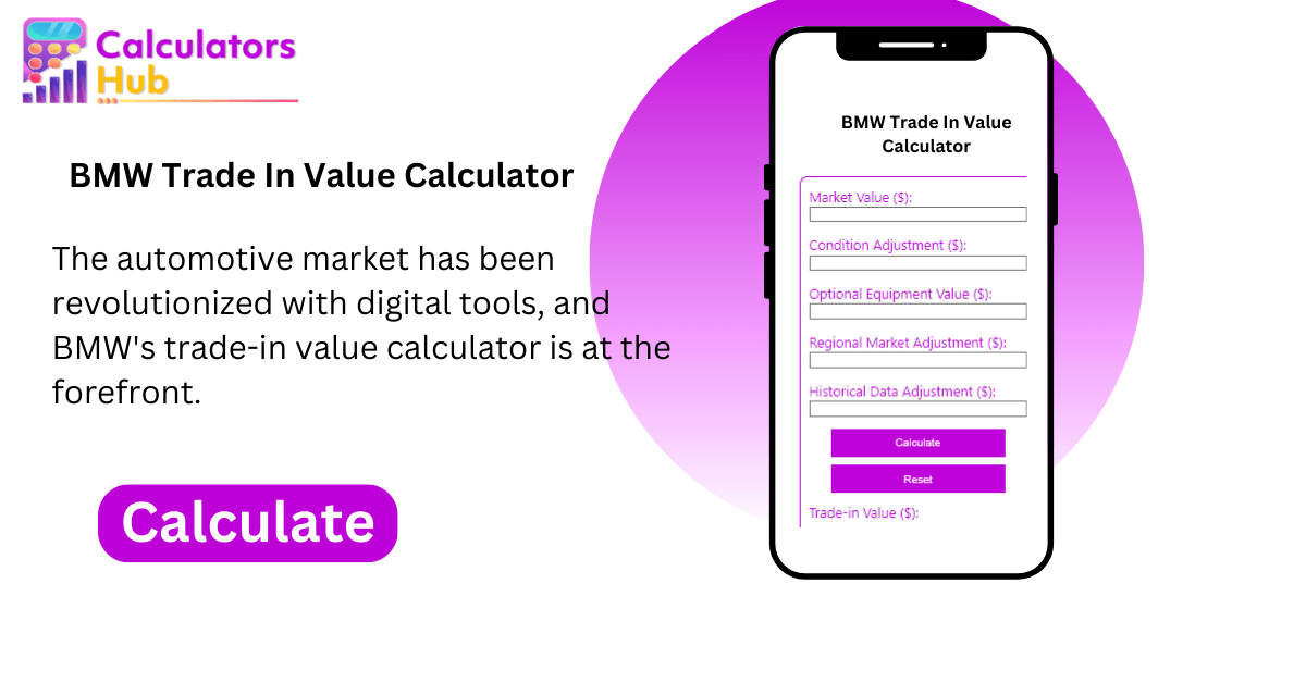 BMW Trade In Value Calculator Online