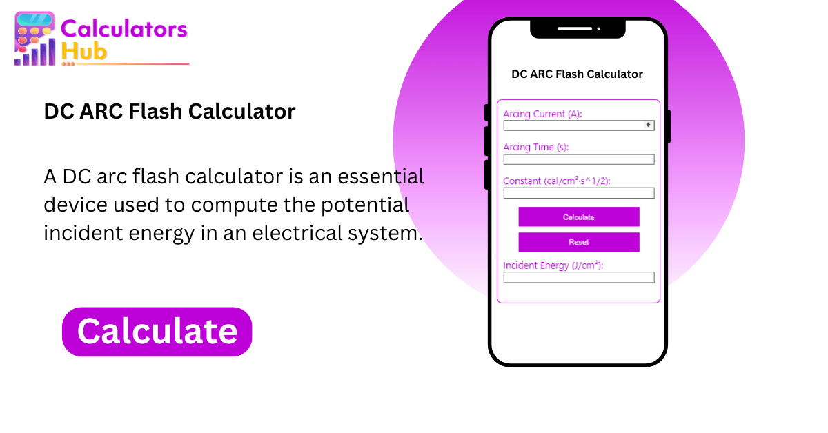 DC ARC Flash Calculator Online