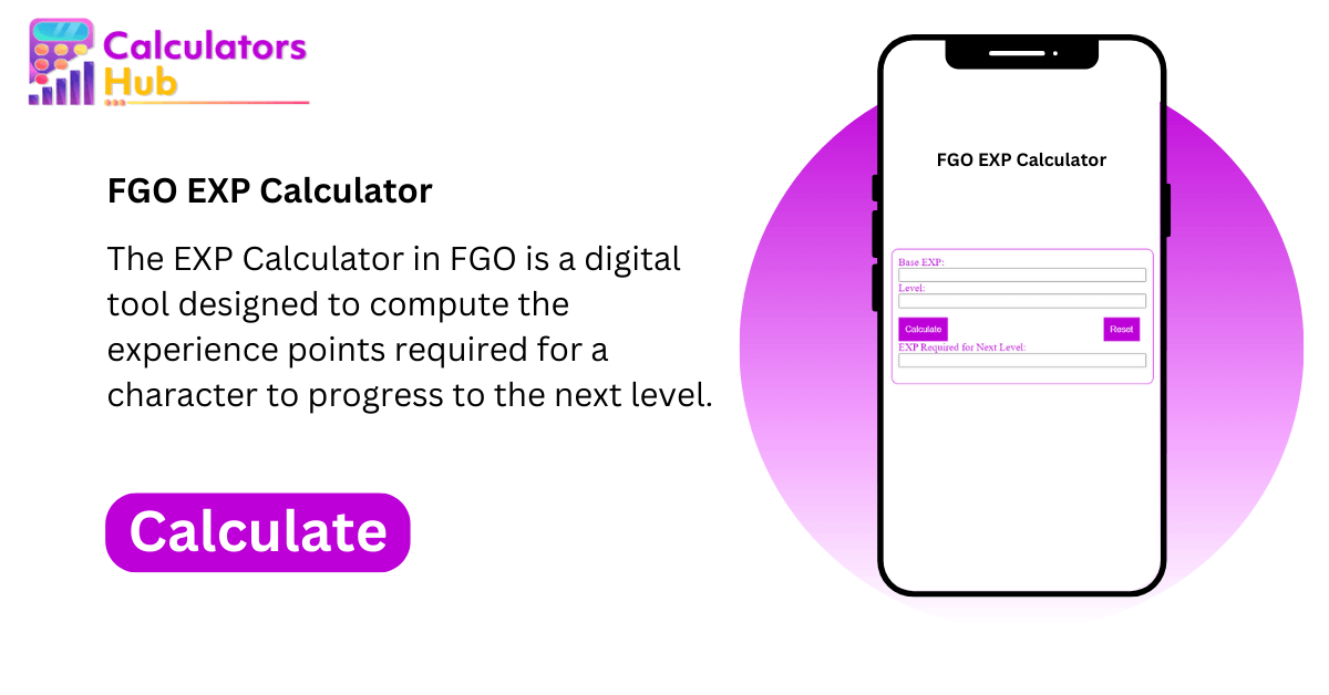 EXP Calculator FGO Online