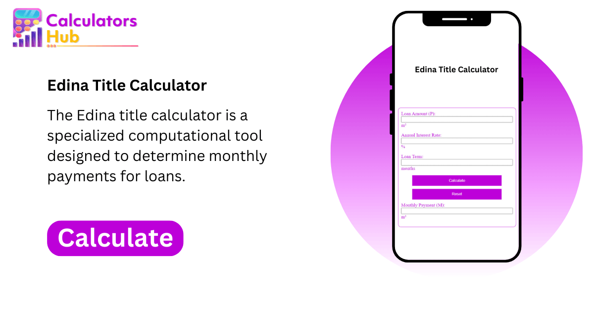 Edina Title Calculator Online