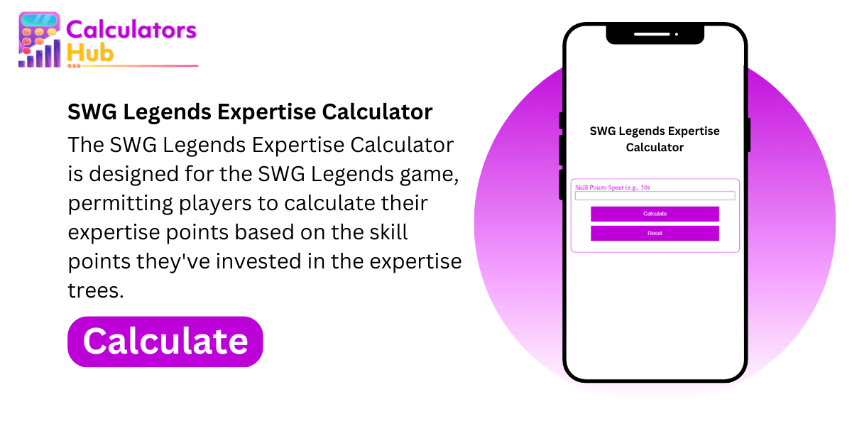 SWG Legends Expertise Calculator Online