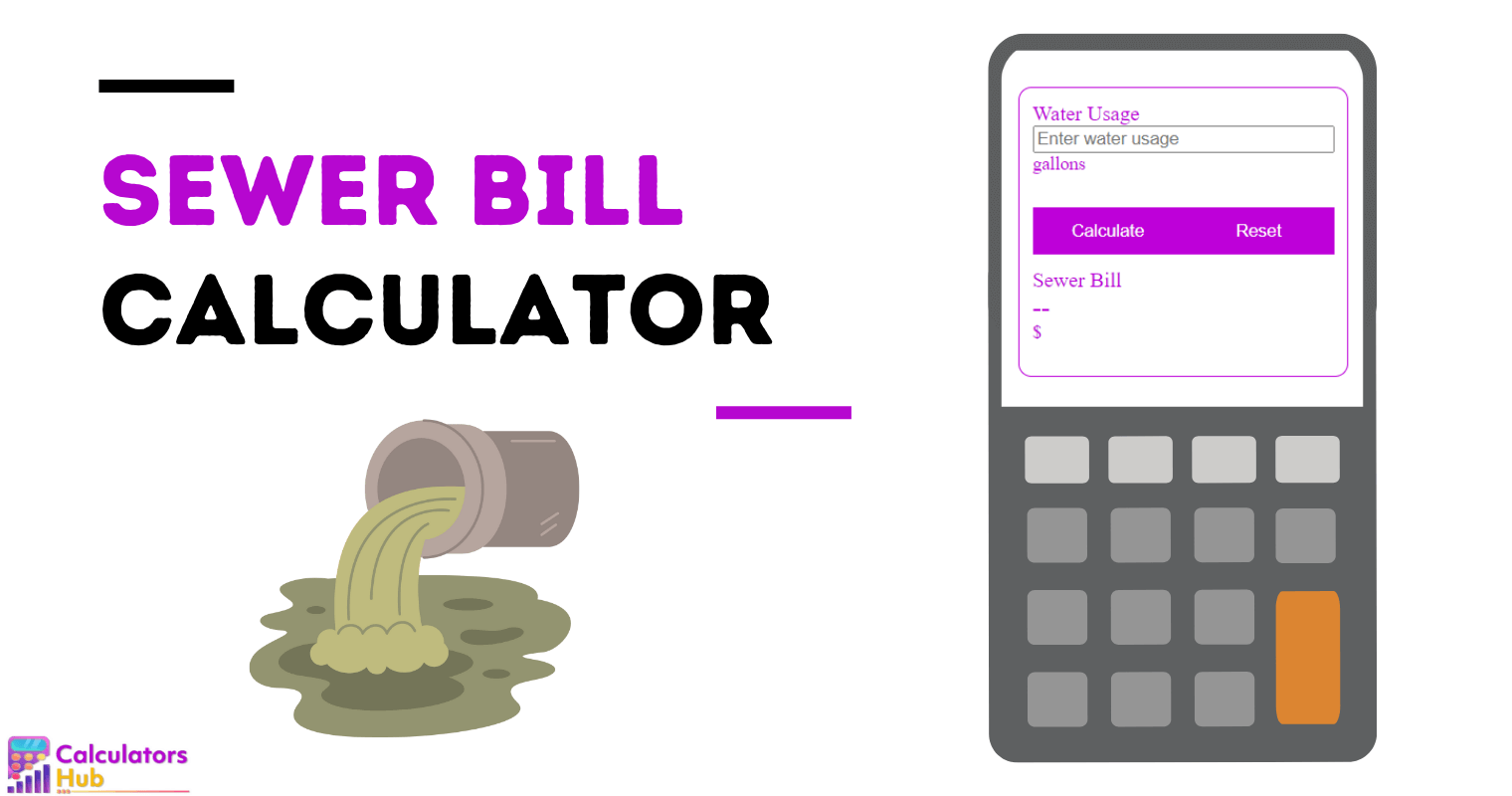Sewer Bill Calculator Online
