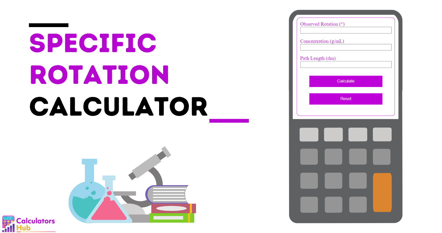 Specific Rotation Calculator Online
