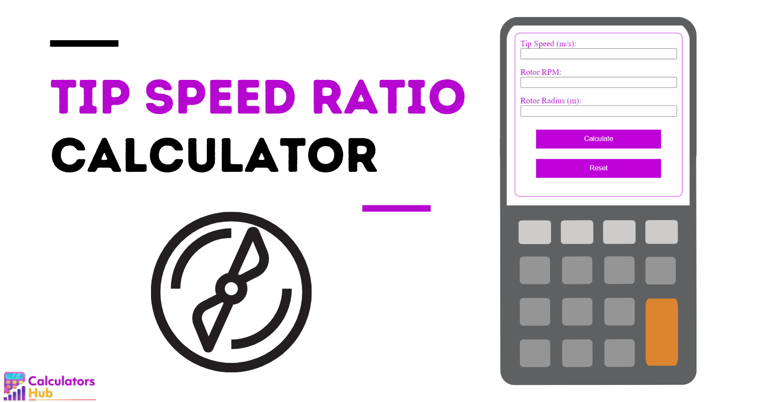 Tip Speed Ratio Calculator Online