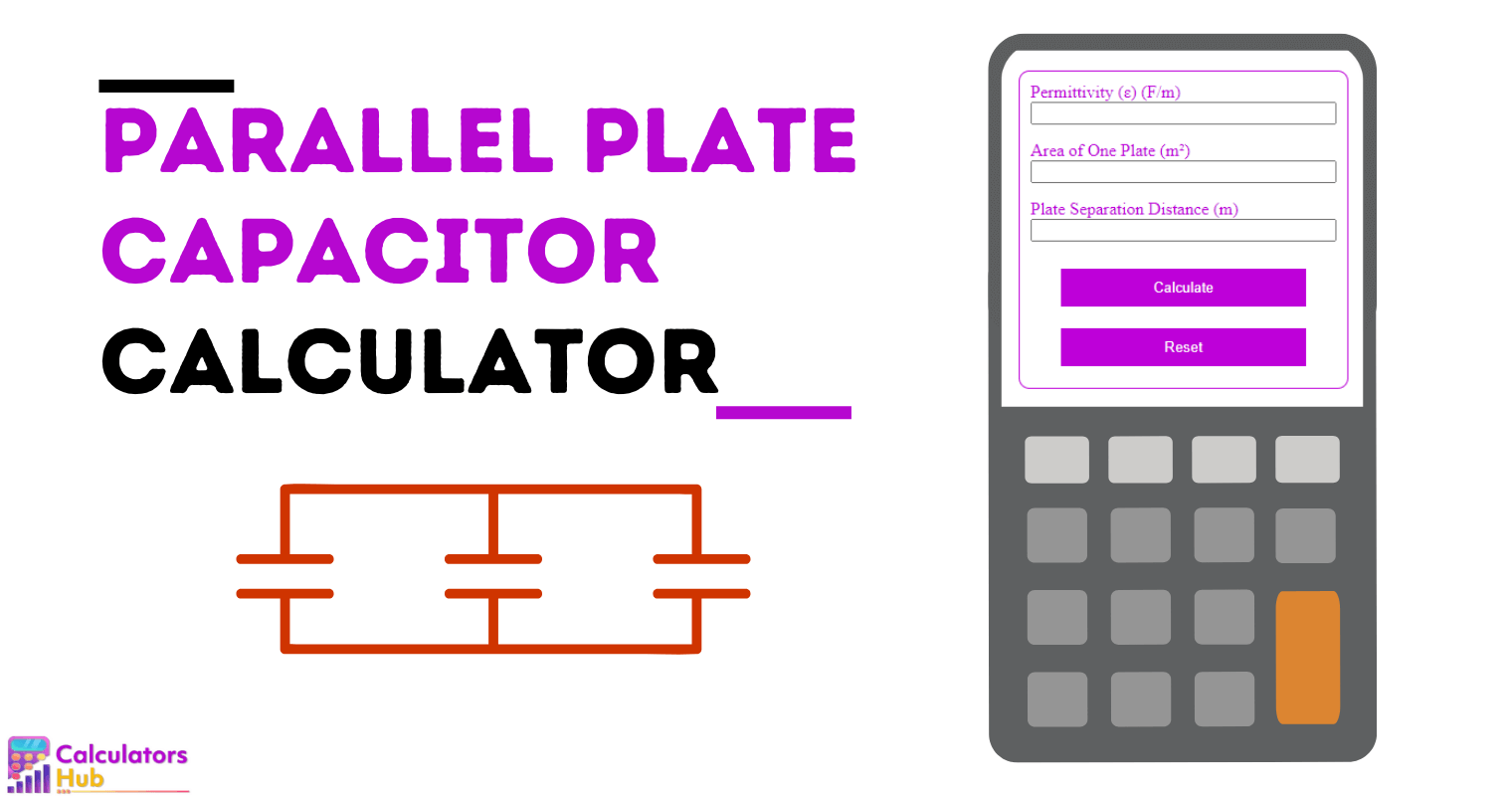 Parallel Plate Capacitor Calculator Online