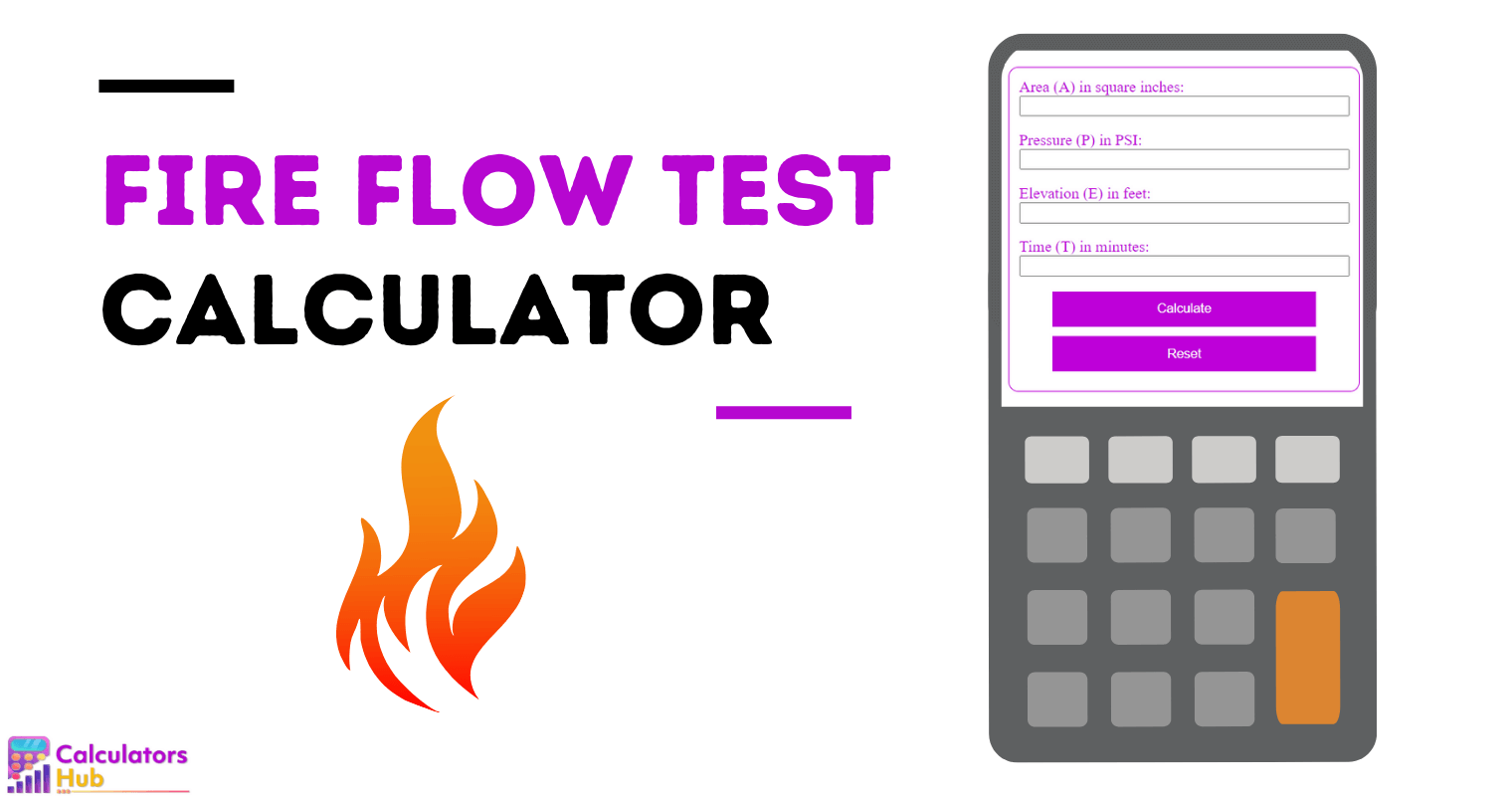 Fire Flow Test Calculator Online