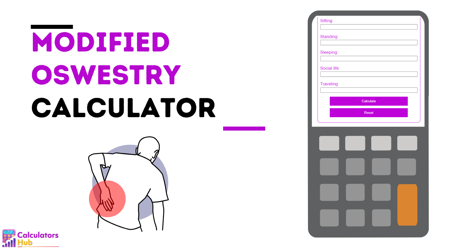 Modified Oswestry Calculator Online