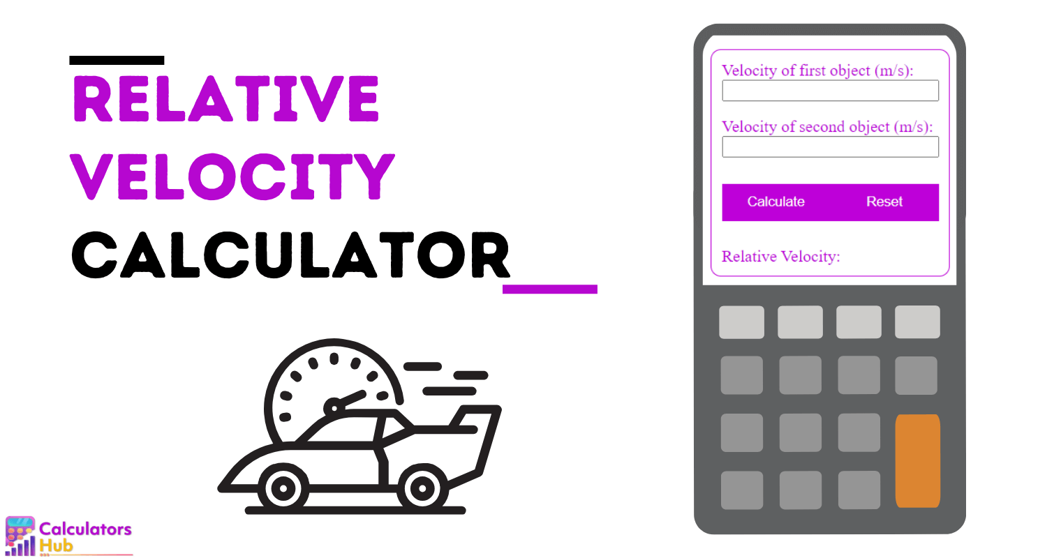 Relative Velocity Calculator Online